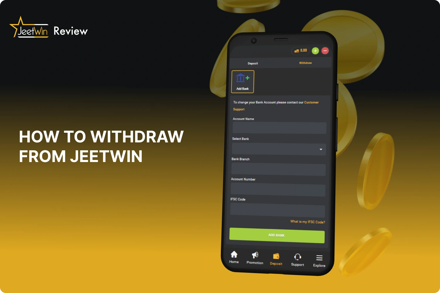 To withdraw from a Jeetwin you need to follow a few simple steps