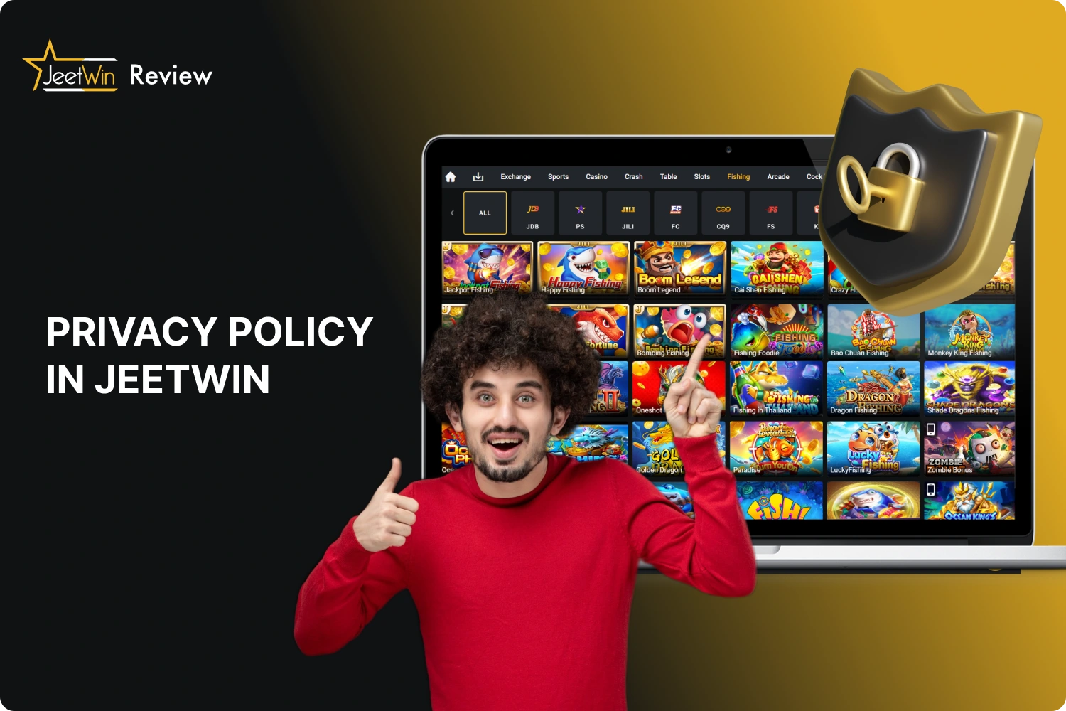 Jeetwin's privacy policy ensures the security and protection of customers' private information