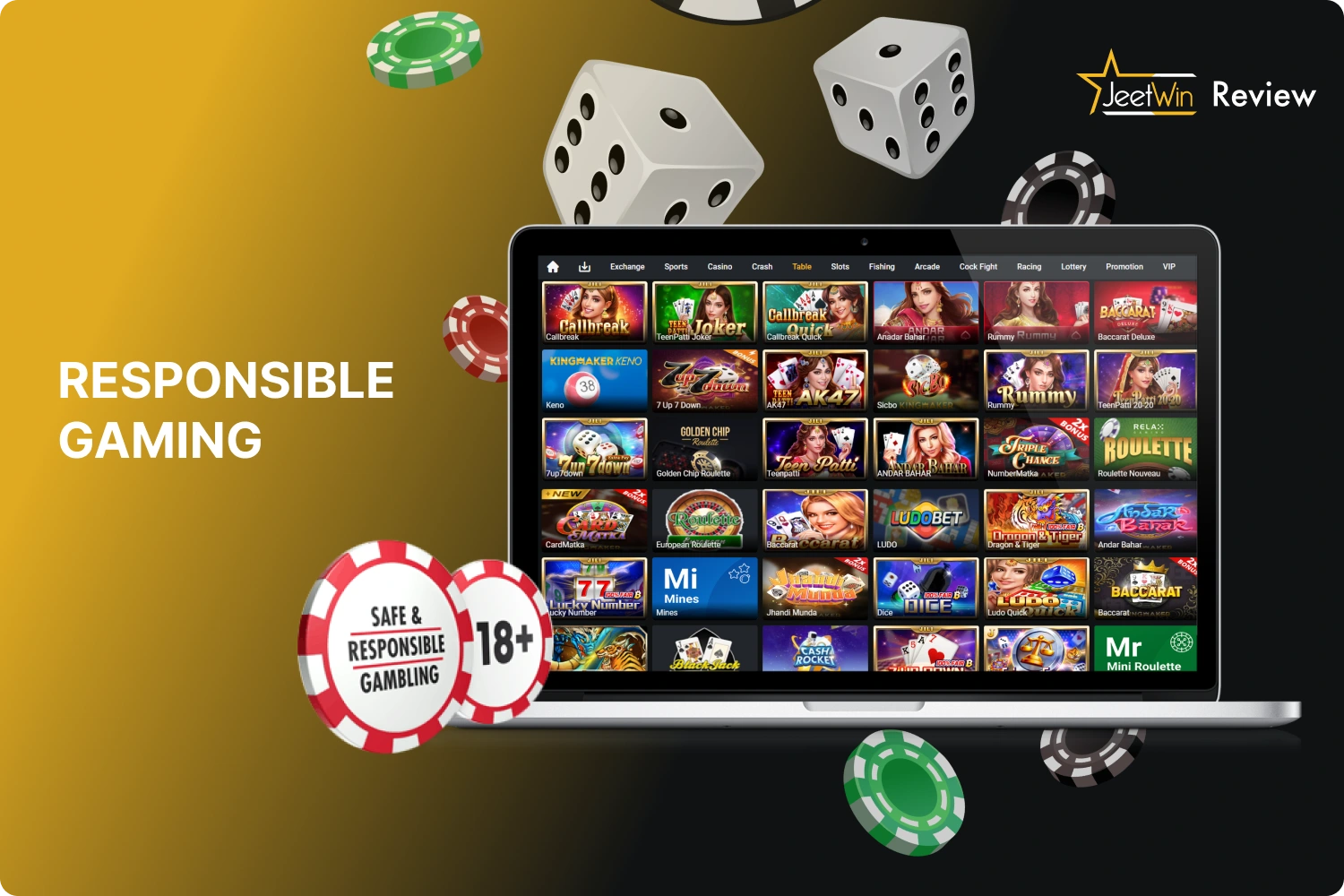 Jeetwin advocates for responsible gaming in India